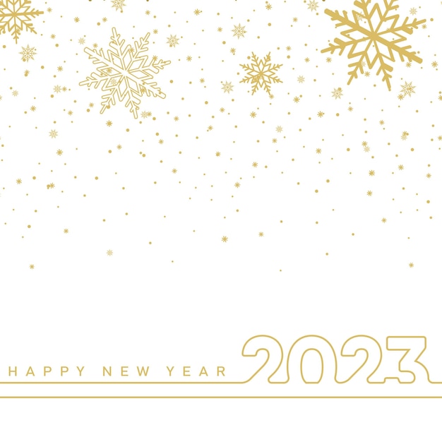 Vector happy new year and merry christmas card with golden glitters vector
