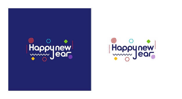 Happy new year in modern text