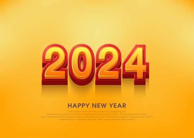 明けましておめでとうございます番号 2024 3d が表示されます