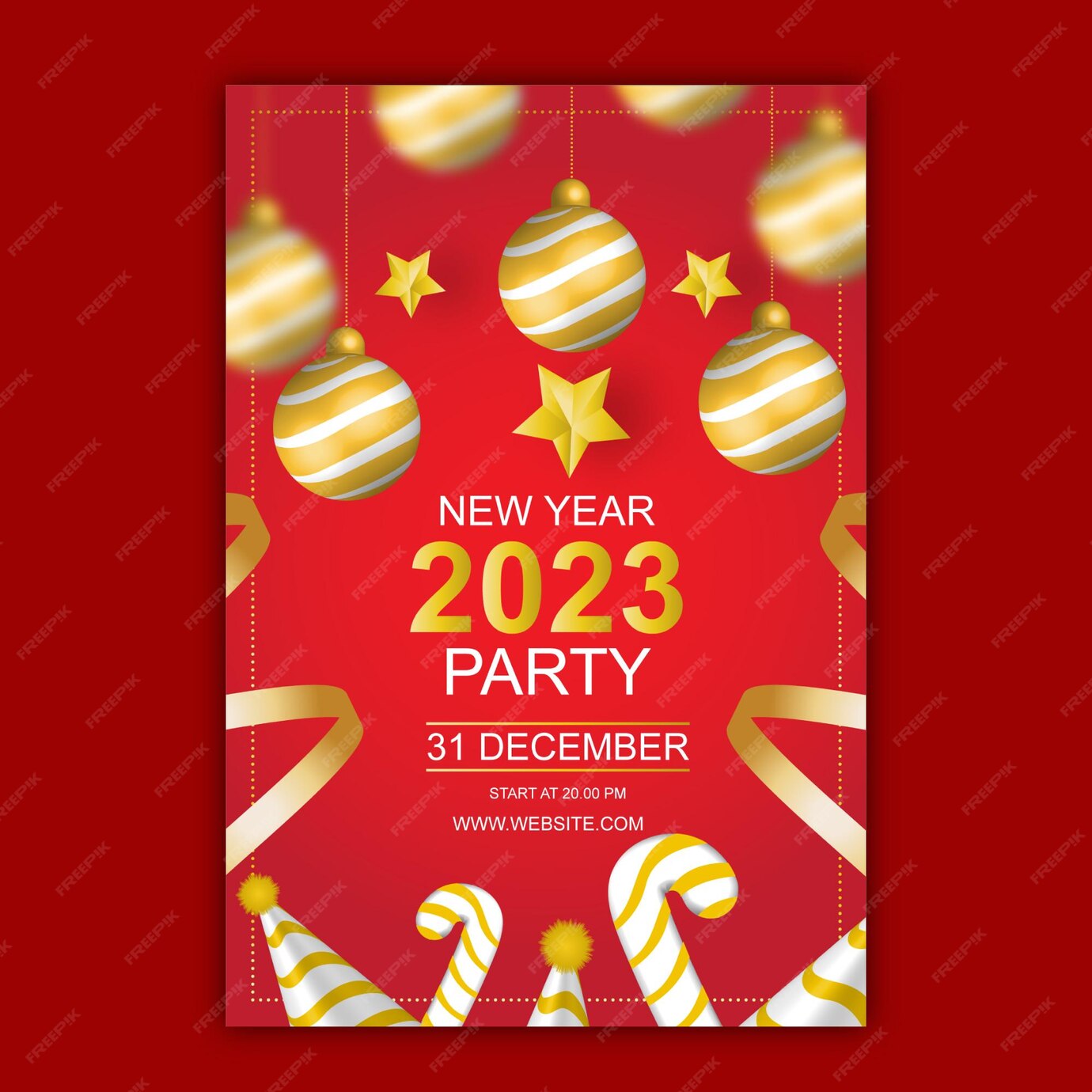 Premium Vector Happy New Year Poster Template premium-vector-happy-new-year-poster-template