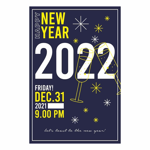 Happy new year poster