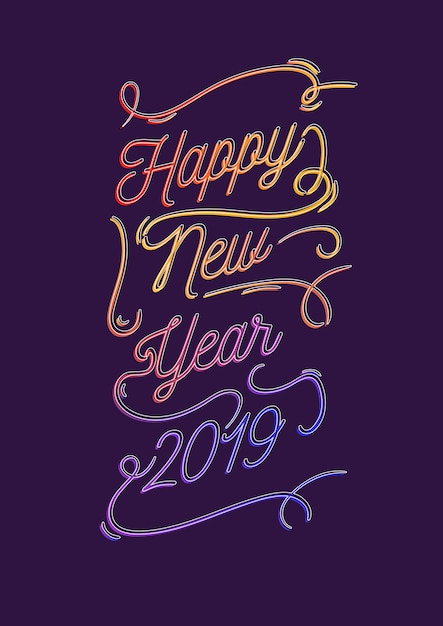 Happy new year poster