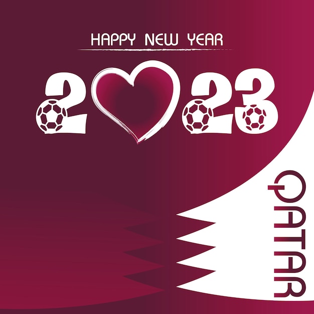 Felice anno nuovo qatar 2023 design post