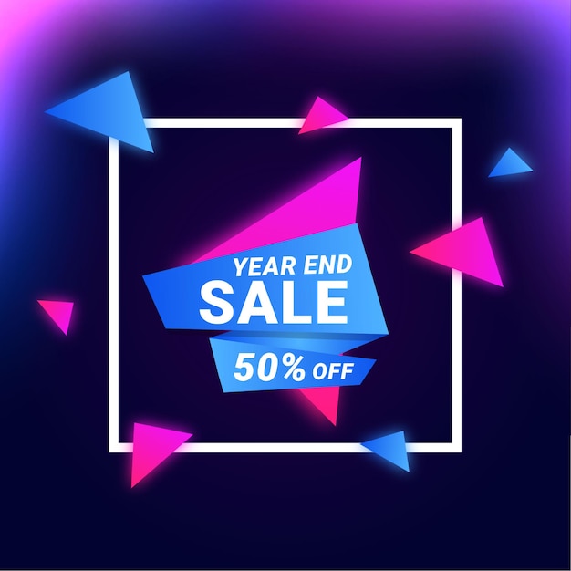 Happy new year sale sign premium