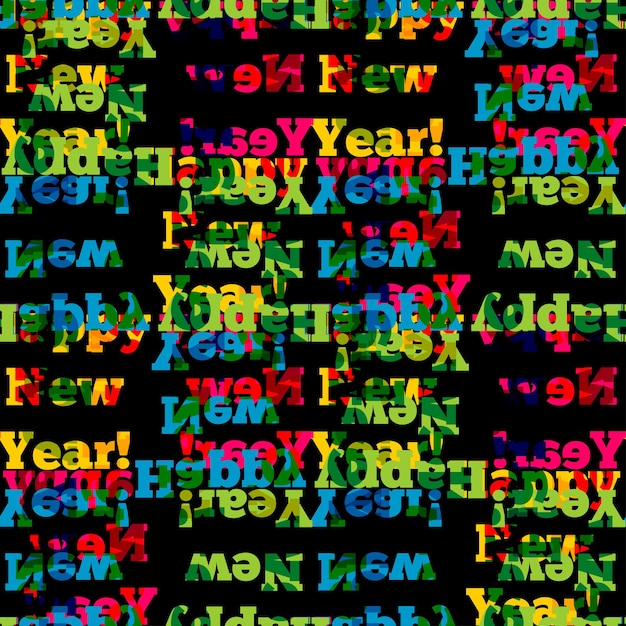 Premium Vector | Happy new year seamless decorative winter holiday