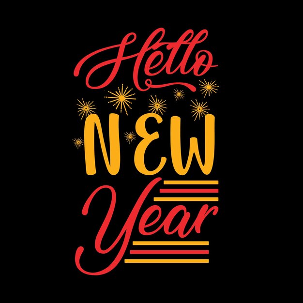 Happy new year SVG T shirt design