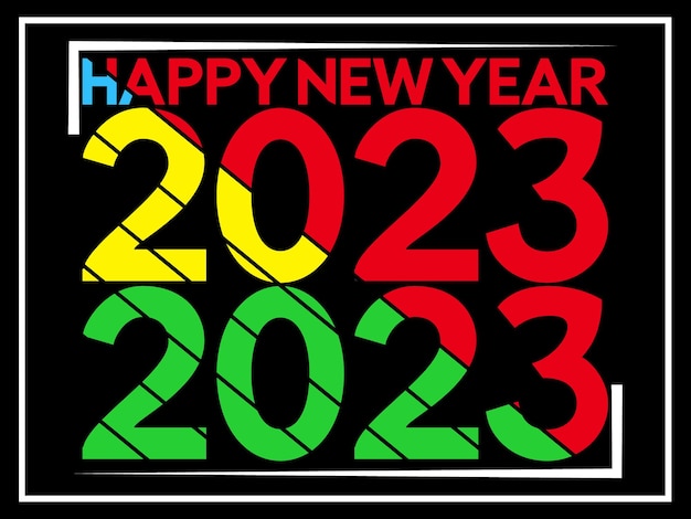 Vector happy new year t-shirt design