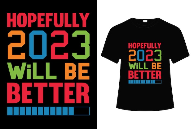 Vector happy new year t-shirt design.