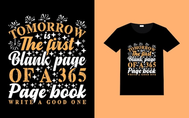 Happy new year t-shirt design