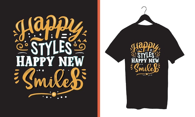 Happy new year t shirt design