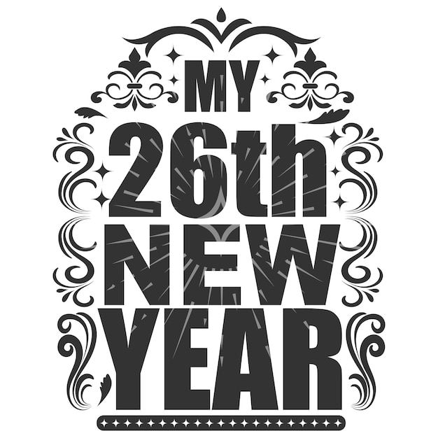 Vector happy new year t-shirts design