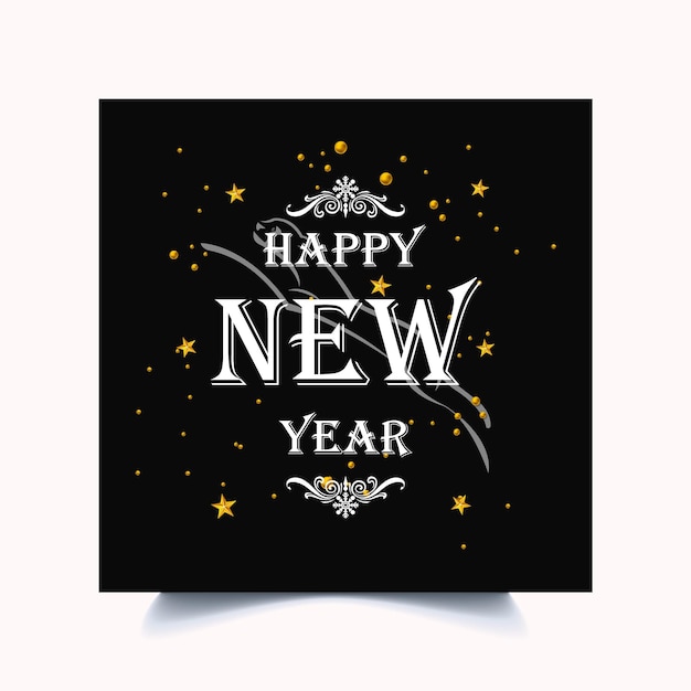 Vector happy new year template