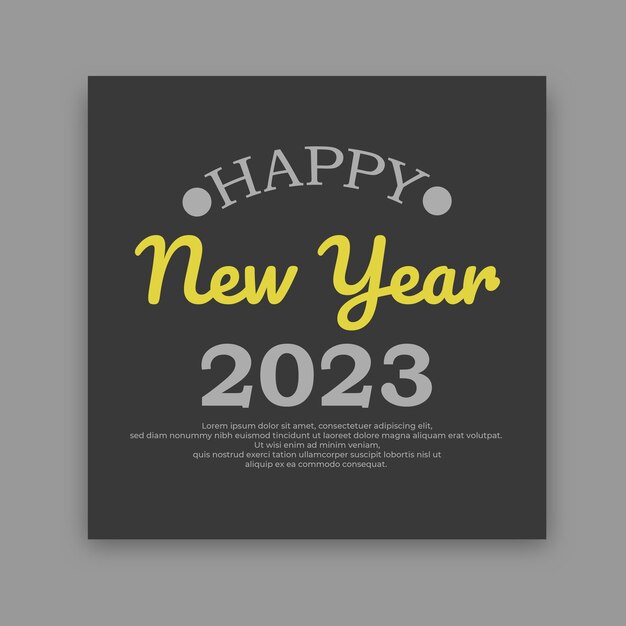 happy new year templete