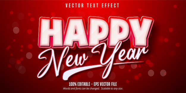 Happy New Year text effect