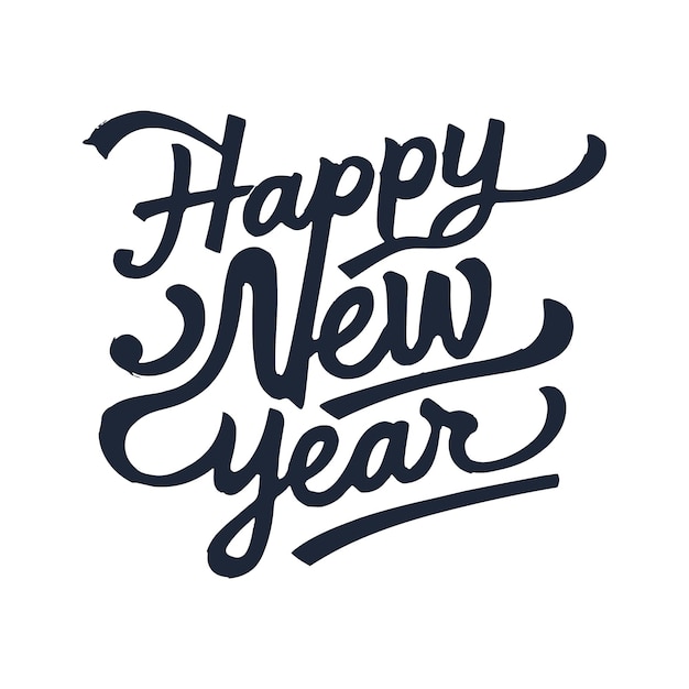 happy new year typography