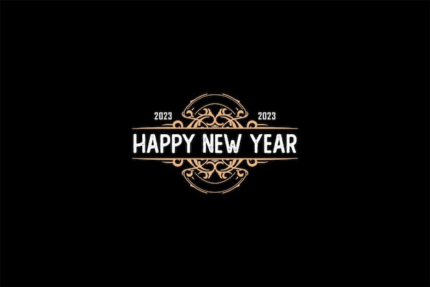 Happy new year vector design