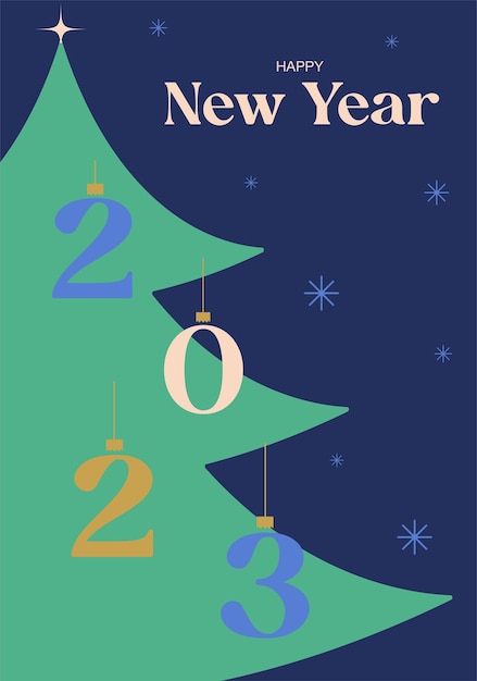 Vector happy new year vector illustration