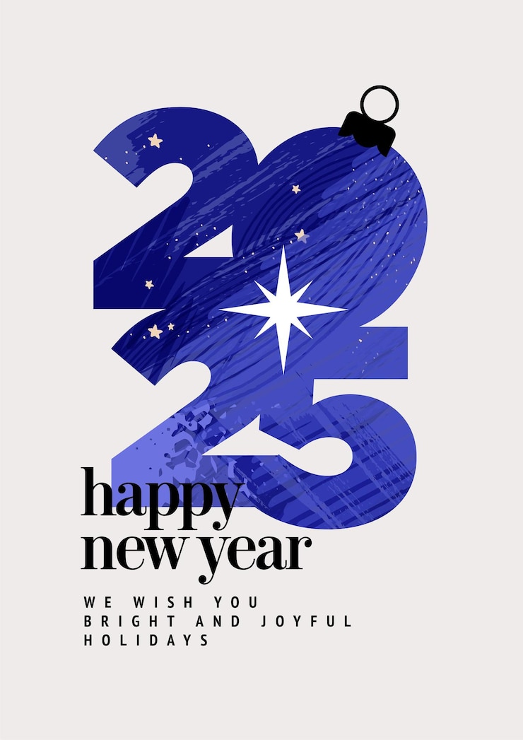 Vector happy new year