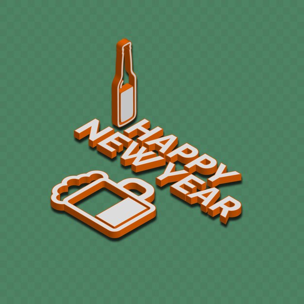 Vector happy new year