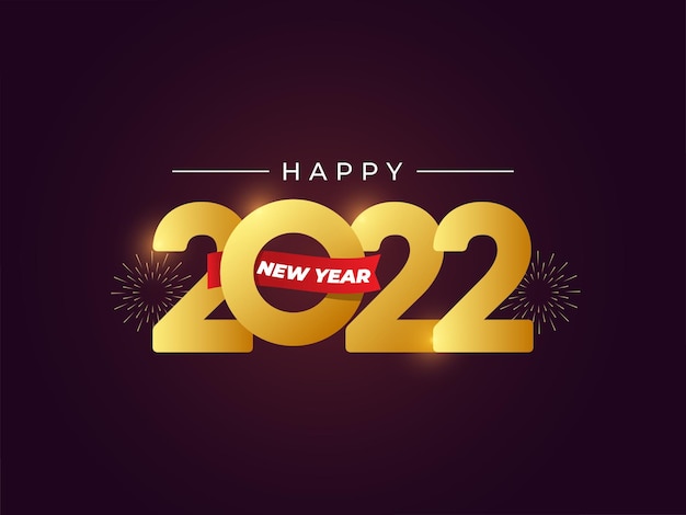 Modello di banner celebrazione felice anno nuovo 2022