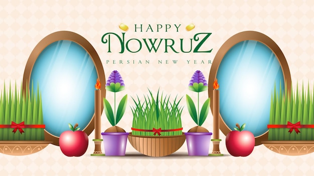 해피 Nowruz 배너 서식 파일