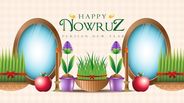 해피 Nowruz 배너 서식 파일