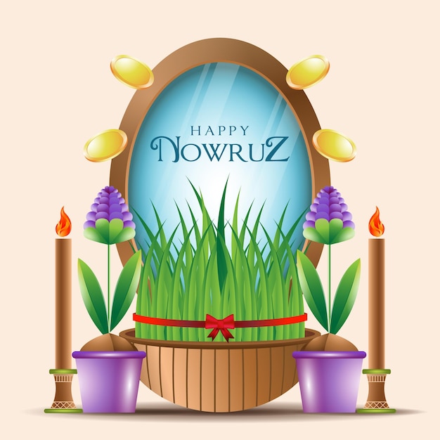 Happy nowruz, persian new year celebration