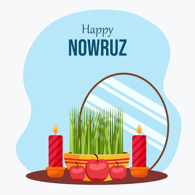 Vector happy nowruz vector spring celebration vector nowruz day vector