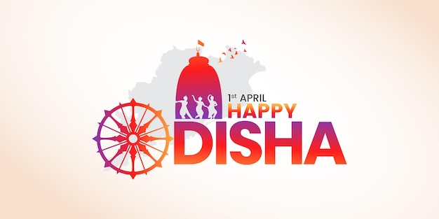Happy Odisha Day Greetings Designs ter herdenking van de oprichting van de Indiase staat Odisha
