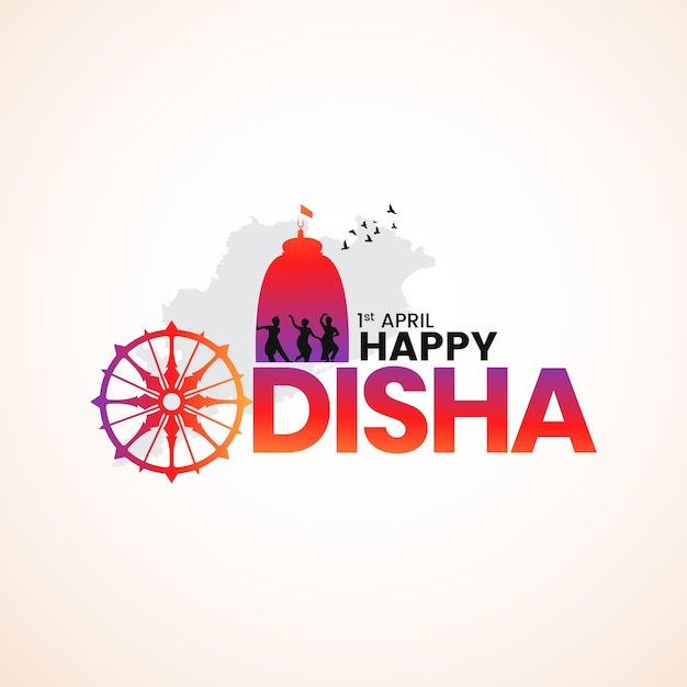 Happy Odisha Day Greetings Designs ter herdenking van de oprichting van de Indiase staat Odisha