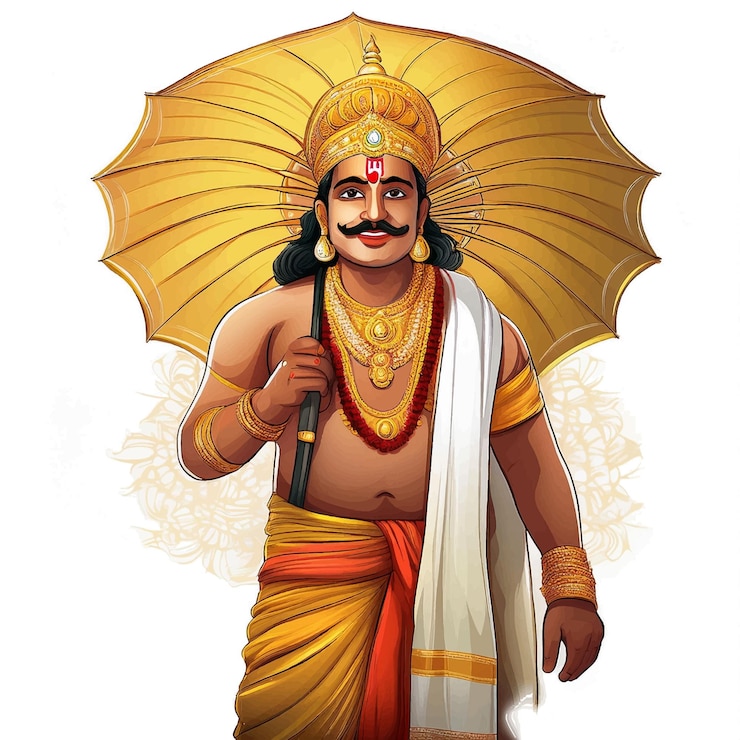Vector happy onam illustration festival of kerala