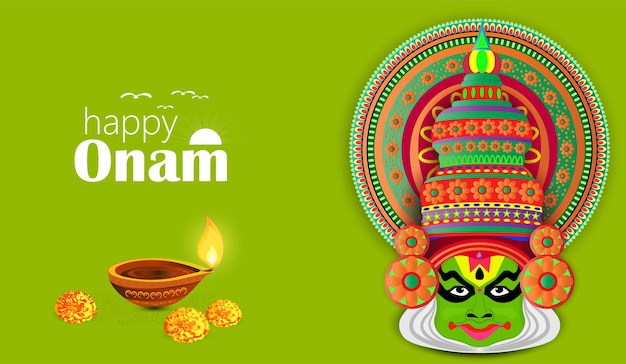 Happy Onam a very famous south indian festival of India