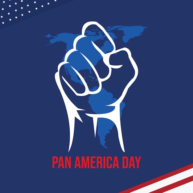 Felice giorno pan americano vettore della giornata pan americana giornata nazionale pan americana