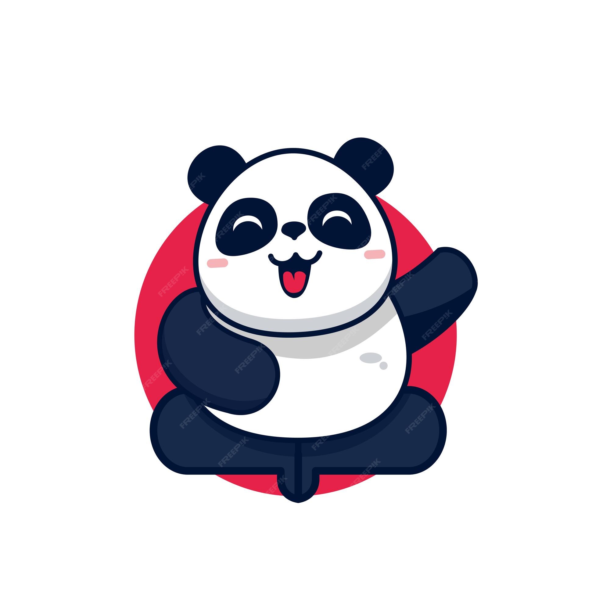 cute panda mascot vector design 3809389 Vector Art at Vecteezy