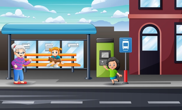 Cartoon Bus Stop Images - Free Download on Freepik Cartoon Bus Stop Images - Free Download on Freepik