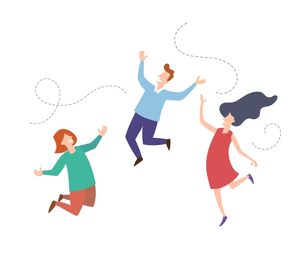 Happy people illustration