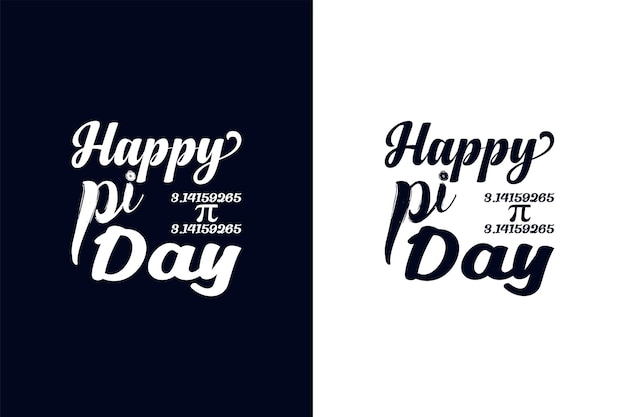 Happy Pi-dag ontwerpsjabloon