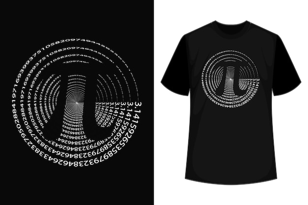 Happy pi day math t shirt design