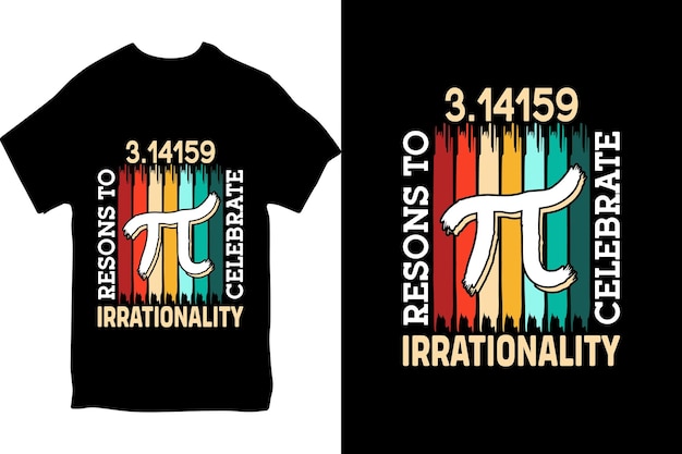 Vector happy pi day shirt retro vintage symbol pi day tshirt pi day funny tshirt