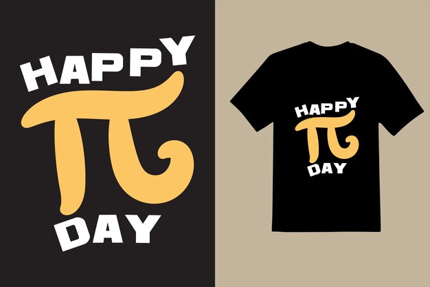 Vector happy pi day t shirt design