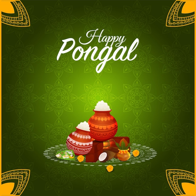 Sfondo di carta pongal felice