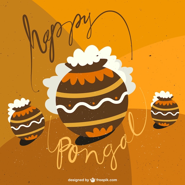 Vector happy pongal illustration