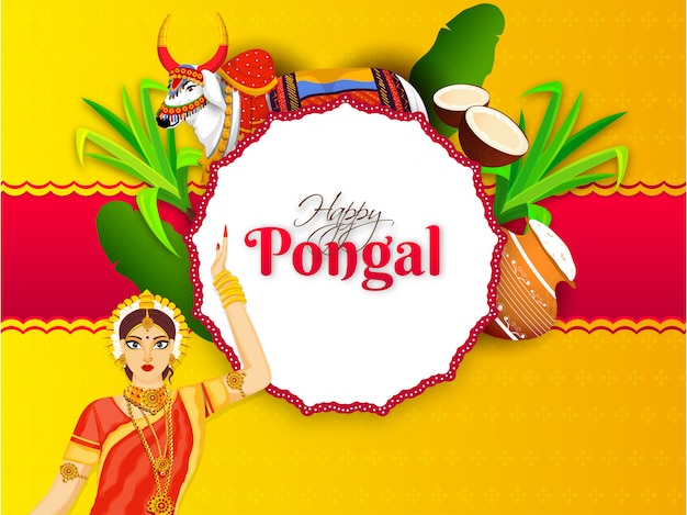 Happy pongal-kaart