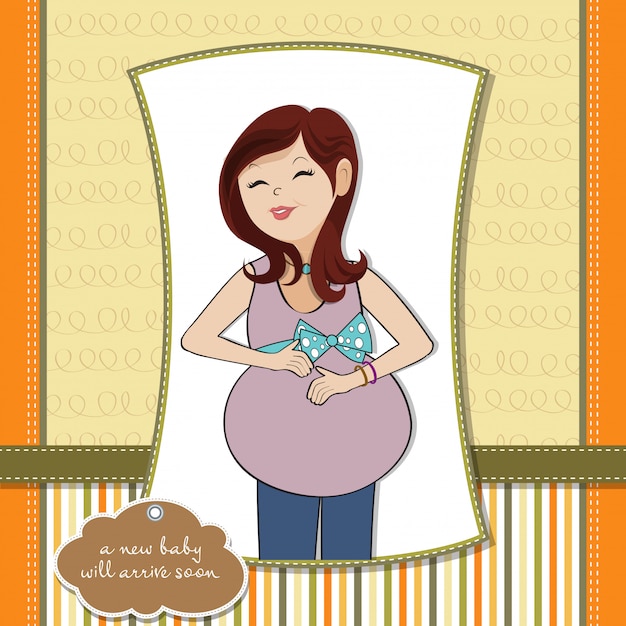 Happy pregnant woman