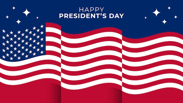 Happy president's day background template