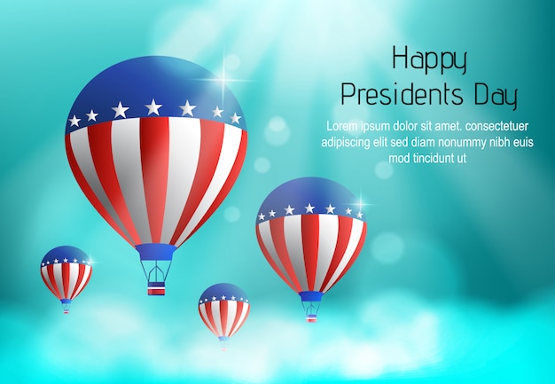 Happy presidents day background vector