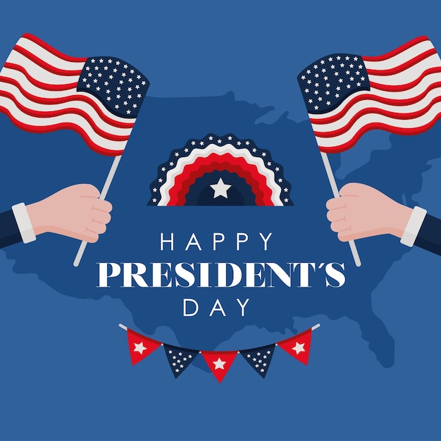 Happy presidents day card