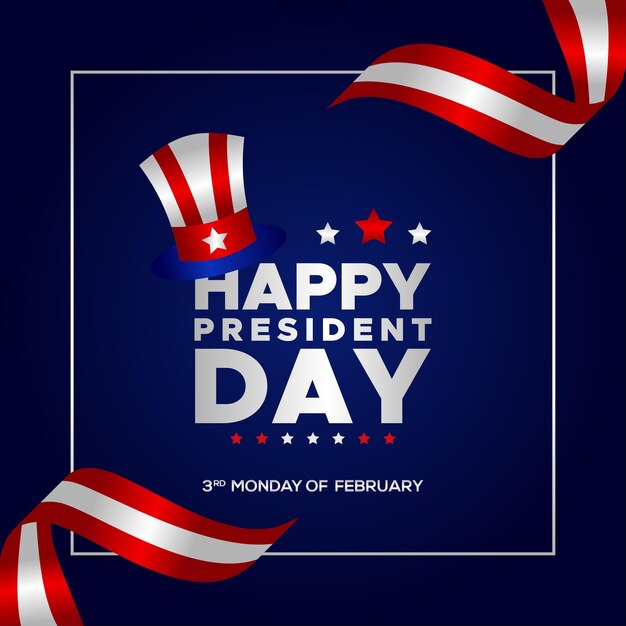 Happy Presidents Day Design Background For Greeting Moment