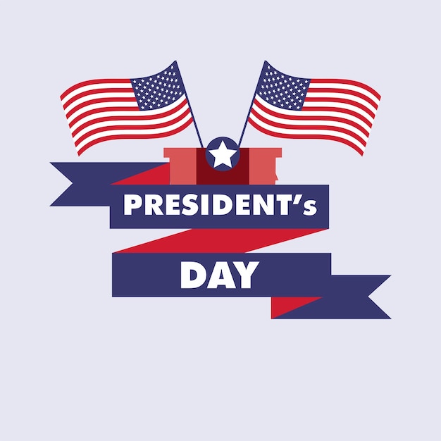 happy presidents day design vector