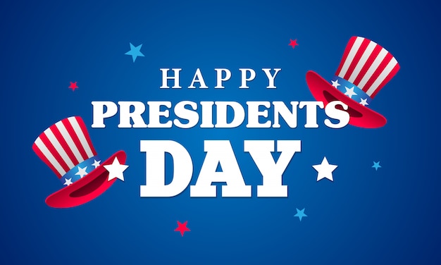 Happy Presidents Day Greeting Card Vector